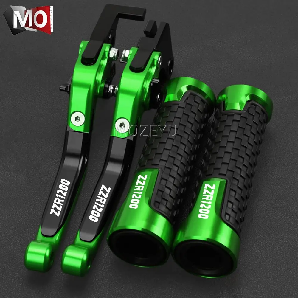 

For KAWASAKI ZZR1200 ZZR 1200 2002 2003 2004 2005 Motorcycle Acessories Adjustable Brake Clutch Lever Handlebar grips Handle bar