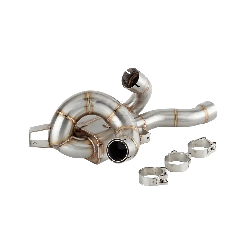 Per Ducati Multistrada V4/S 2021 2022 2023 MultistradaV4 S/Pikes Peak Fuga Silenziatore Di Scarico Moto Collegamento Tubo Slip-on - Image 3