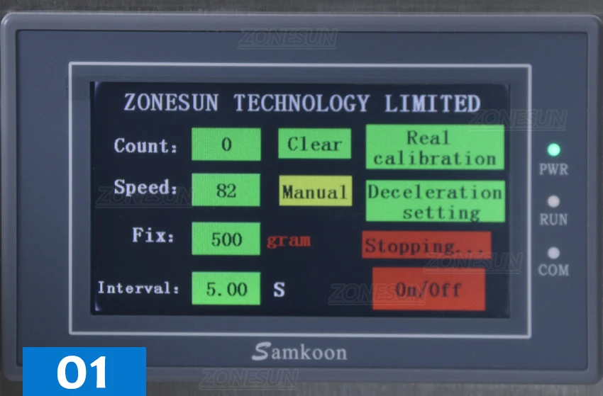 ZONESUN ZS-G25A Máquina semiautomática de enchimento de líquido corrosivo com bomba magnética de alta vazão 