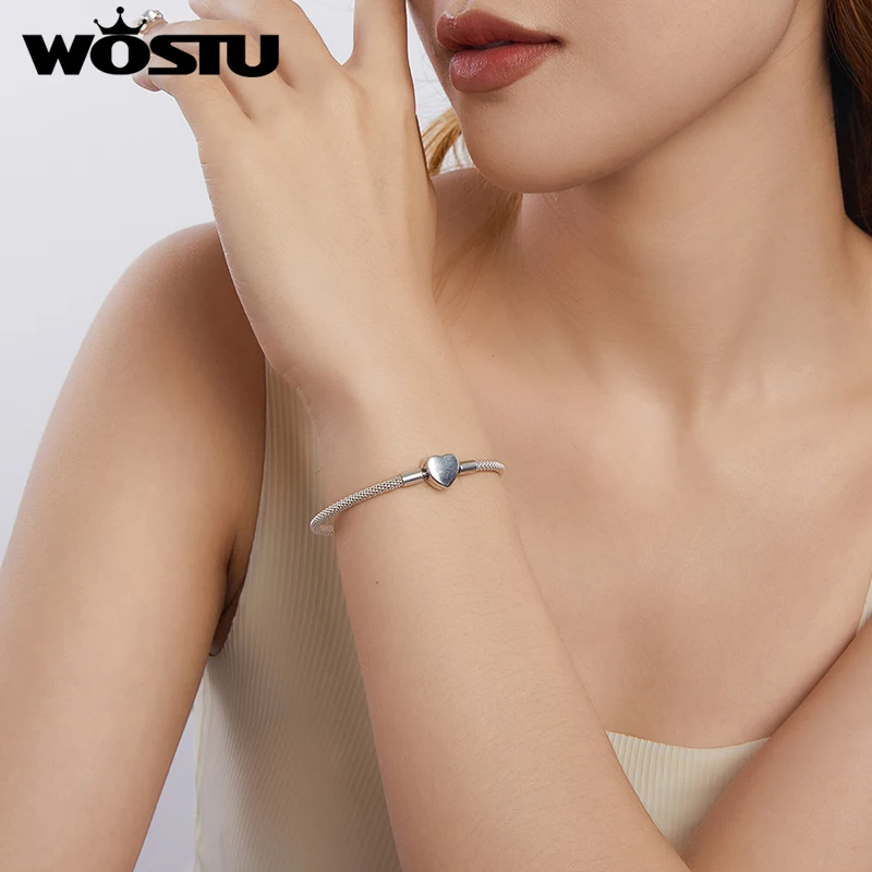 Pulsera De Cadena Tejida Con Cuentas Bizantinas De Plata De Ley