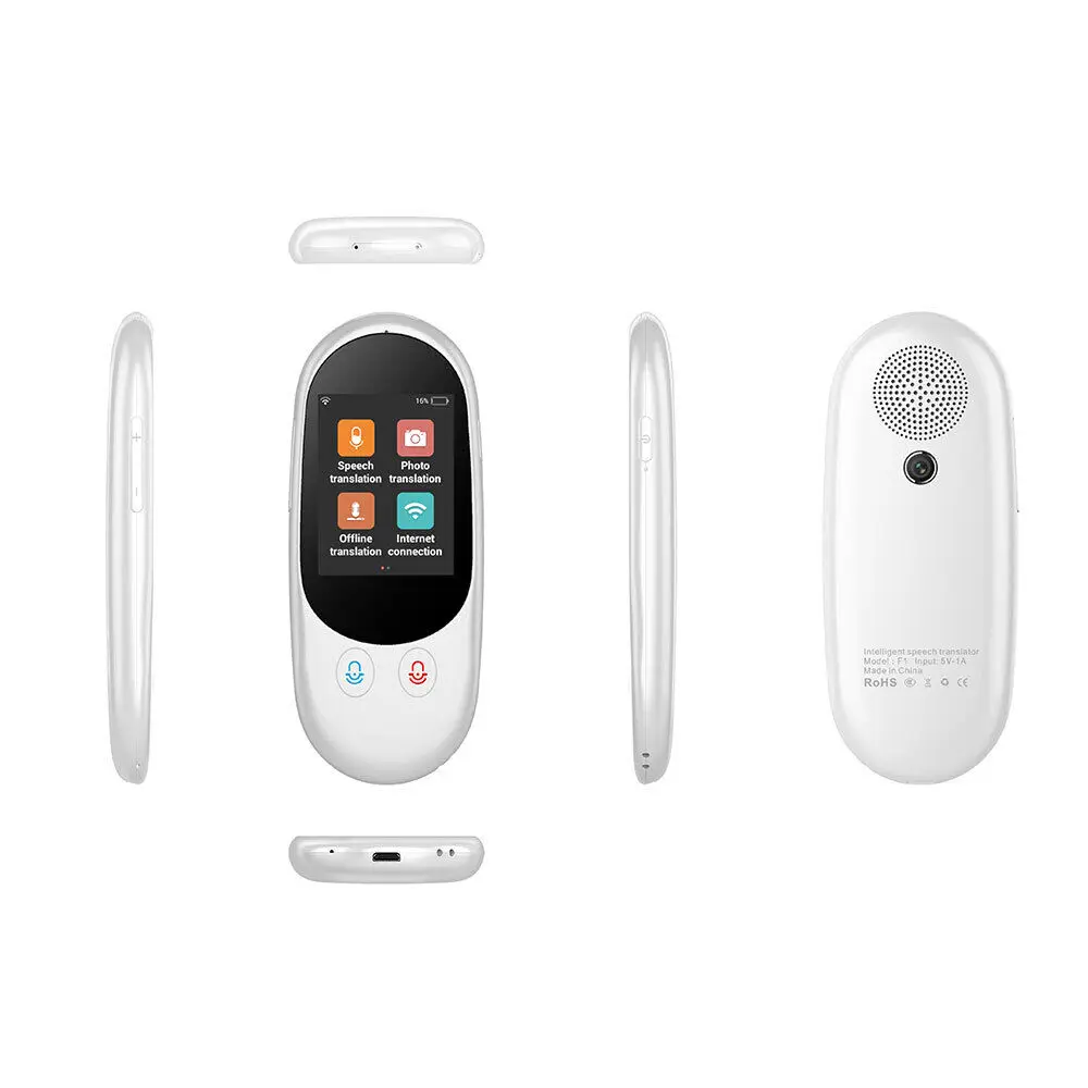Voice Translator Language Translator F1 Smart Instant Voice Offline Translator Support 126 Languages Real Time Multi-Languages 1GB+4GB Translation Tool Portable