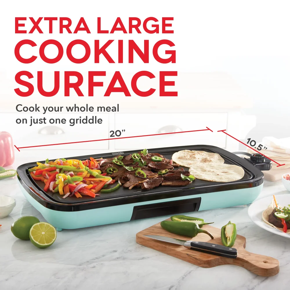 Everyday Nonstick Electric Griddle for Pancakes Burgers, Quesadillas, Eggs & other on the go Breakfast, Lunch 3