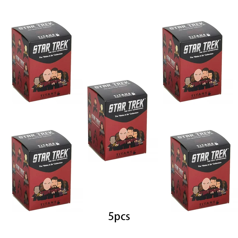 thumbnail image 1 of Figura de vinilo en miniatura de la colección Make It So de Star Trek: La nueva generación de Titans, modelo coleccionable de juguete Data Q Troi Yar, 1 of 5