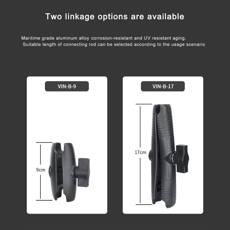 side profile of fish finder mount