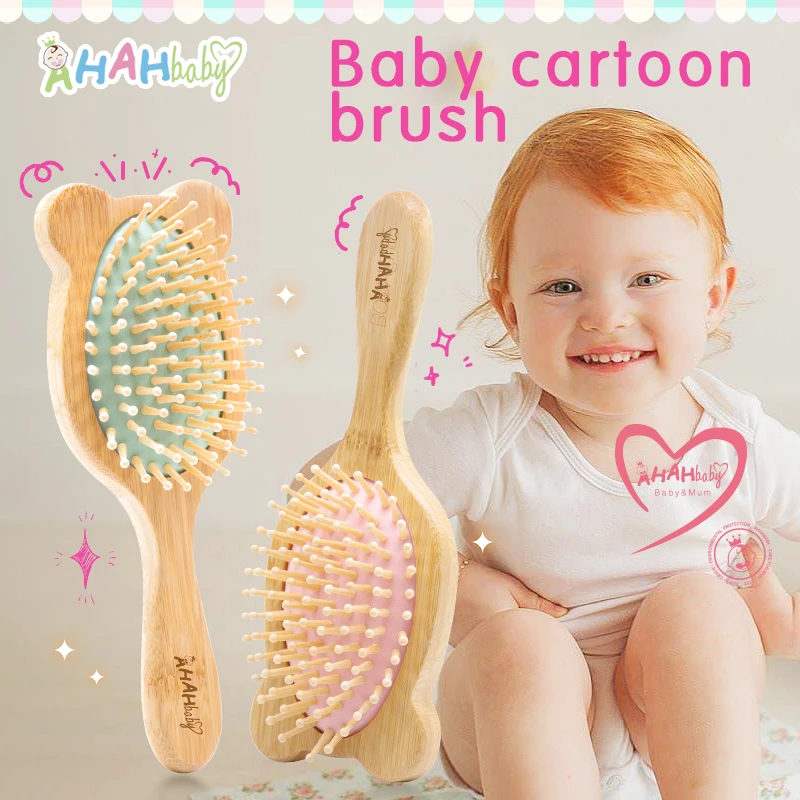 custom-name-baby-hair-brush-natural-bamboo-comb-baby-hairbrush-newborn-head-massage-brush-infant-anti-static-wood-combs-massager