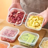 Boîte de conservation alimentaire pour réfrigérateur, conteneur scellé étanche, organisateur de congélateur pour viande, fruits et légumes, 2/5 pièces 6