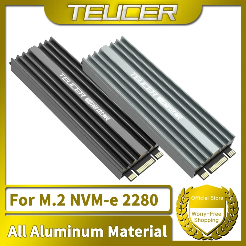 Dissipador Ssd Nvme 2280 Unidade de Disco de Estado Sólido Refrigerador do Radiador Cooling Pad para Desktop pc M.2 Nvme Ps5 Teucer-m2
