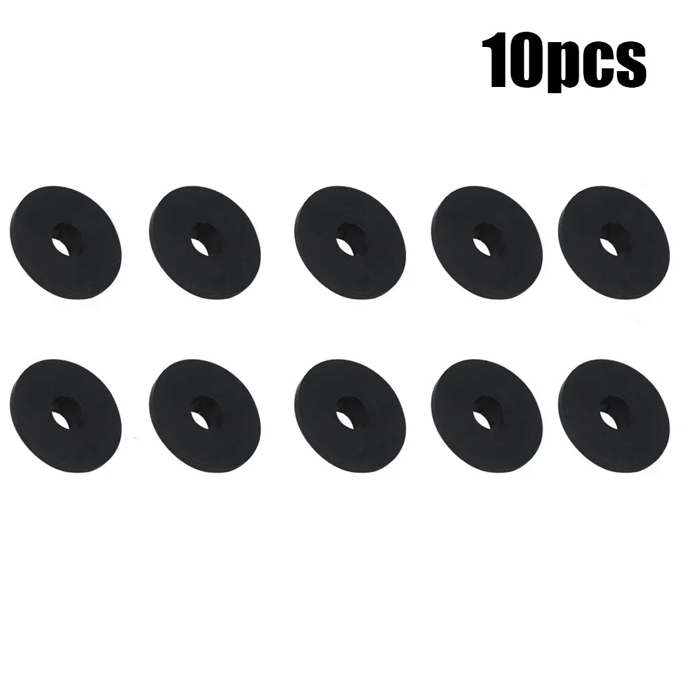 10pcs 6mm 8mm 느슨한 변기 좌석을 고정하는 미끄럼 방지 고무 피팅 검은 물 탱크 나사 씰링 링 M6 M8 원추형 가스켓