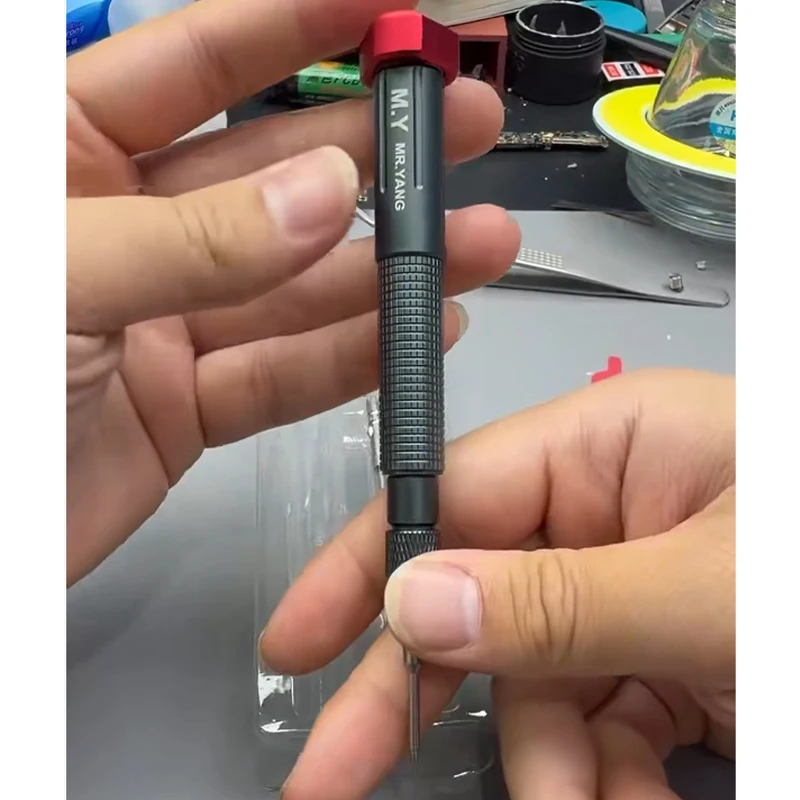 양씨 M.Y-TX10 토크 드라이버(교체 가능한 비트 포함), 5가지 비트, 나사 풀기 디자인.2.5/0.6/0.8/1.2/1.5