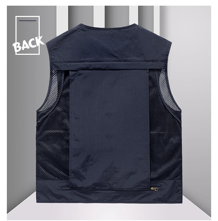 YGTOF 14 Pockets Men Summer Hot Sale US Tactical Multi-pocket Mesh Outdoor Vest Men Photography Camping Fishing Safari Tool Waistcoat_voghion.com