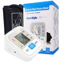 Sphygmomanometer Digital Upper Arm Tonometer Medical Blood Pressure Monitor Heart Rate Tensiometers Meter Adult Cuff 22-32mm 1
