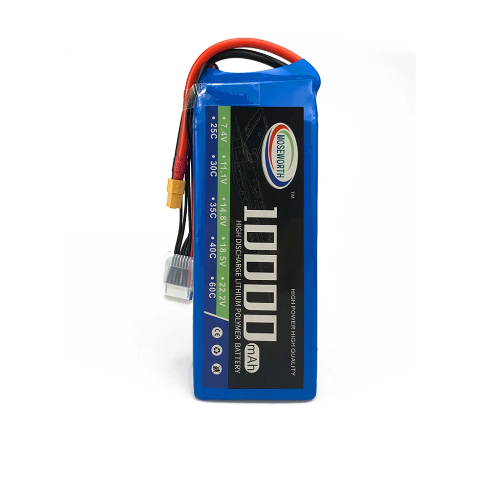 Batterie LiPo 2S 7.4V RC 5200mAh 35C/25C EC5 XT60 T Plug