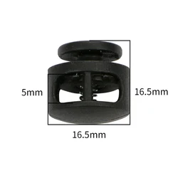10 - Pack Professional Cord Lock Toggle Stoppers for Drawstrings and Shoelaces (Flat Double Hole)