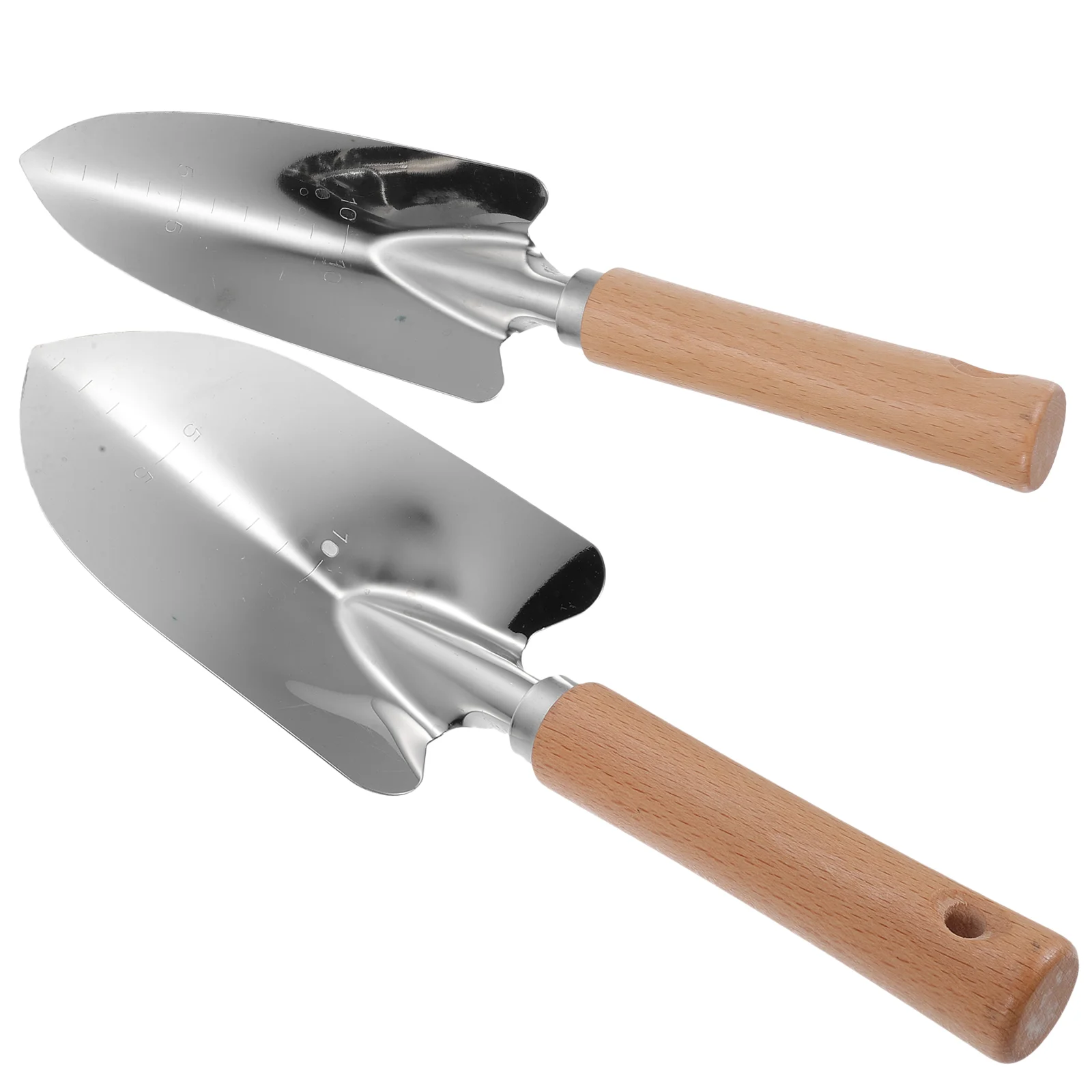 2 Pcs Tool Garden Trowel Outdoor Digging Bonsai Tools for Weeding Wooden Yard Soil Spade Small Child Flowerpot