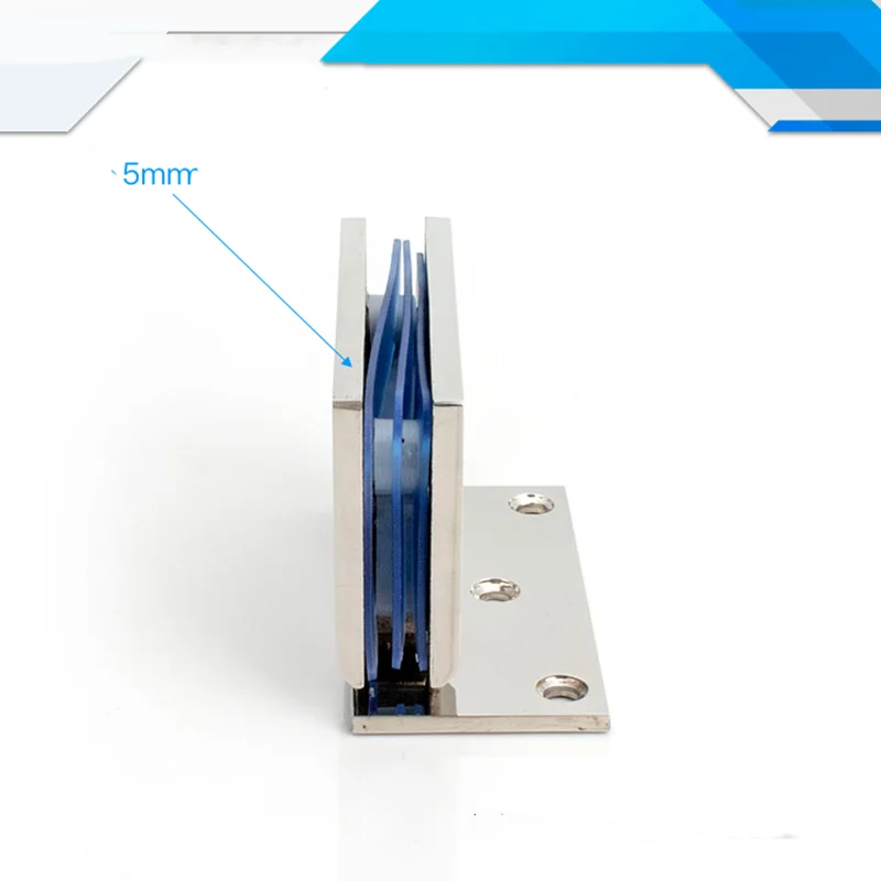 Shower Door Accessories 304 Stainless Steel Solid 90 Degree Bathroom Clip Glass Hinge(XYGL-13)