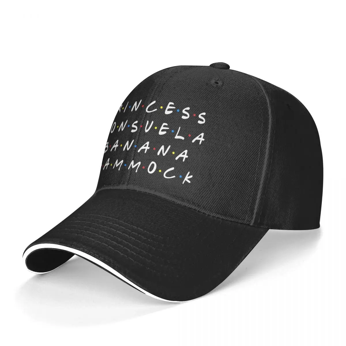

Friends TV Show Baseball Cap PRINCESS CONSUELA BANANA HAMMOCK Kpop Trucker Hat High Quality Men Classic Print Snapback Cap