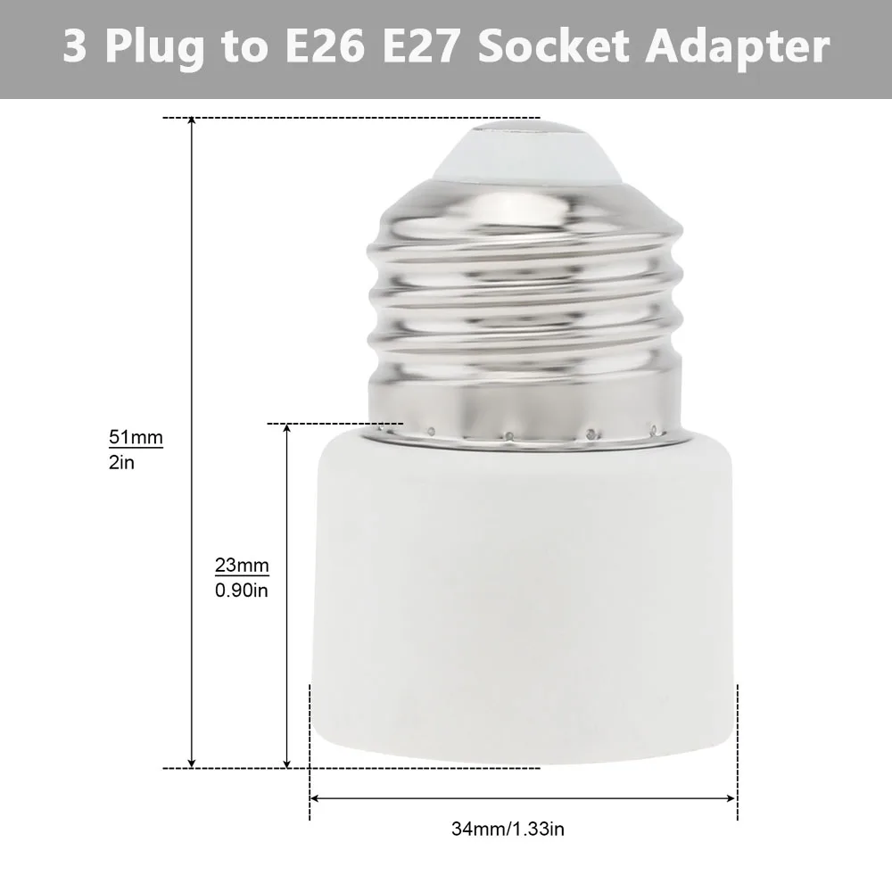 E26 E27 to E39 E40/E17 Bulb Base Adapter Screw Light Lamp Socket Converter Light Base Converter Enlarger Adapter