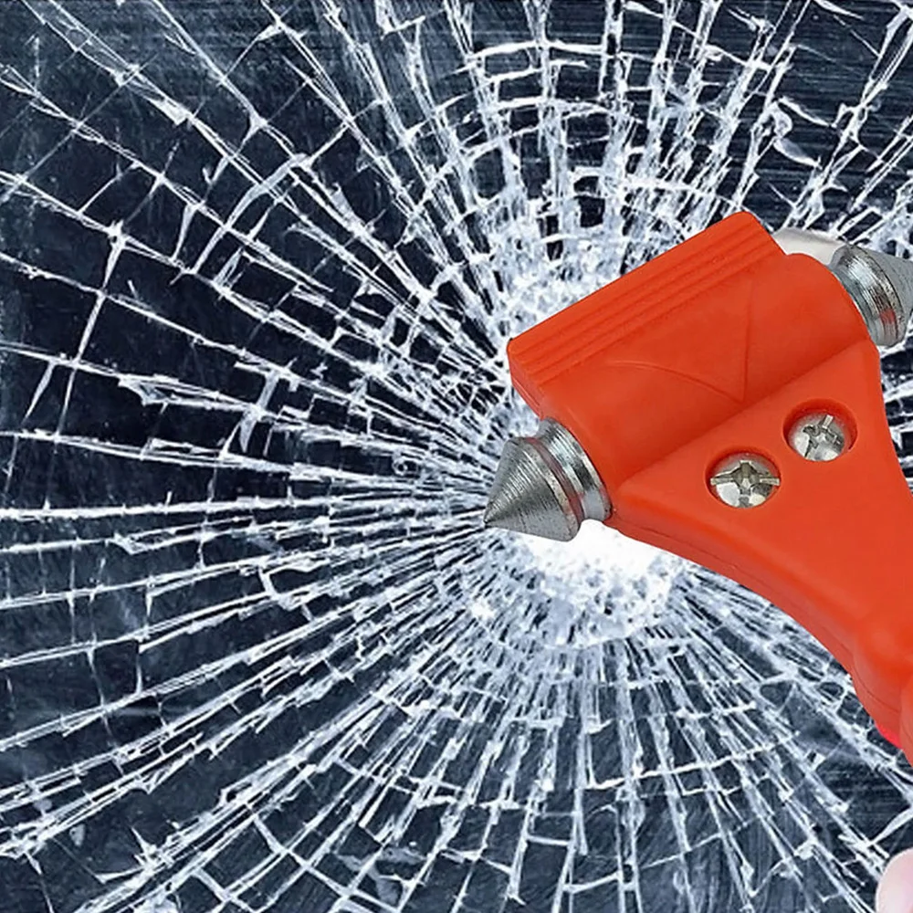 Mini Hammer Escape Hammer Mini Emergency Hammer Emergency Window Breaker 2 in 1 Mini Car Safety Hammer Life Saving Escape Emergency Hammer Cutter Window Glass Breaker Car Rescue Red Hammers