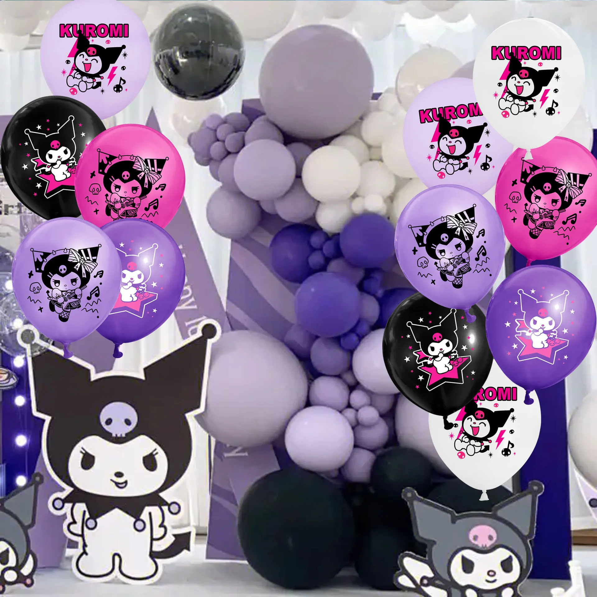Милые воздушные шары из аниме Sanrio Kuromi