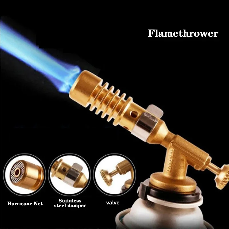 Gas Burner Flame Gun High-temperature Gas Torch Portable Igniter Torch Brazing Solder Propane Welding Accessories Butane Lighter gas torch welding torch gas burner butane torch