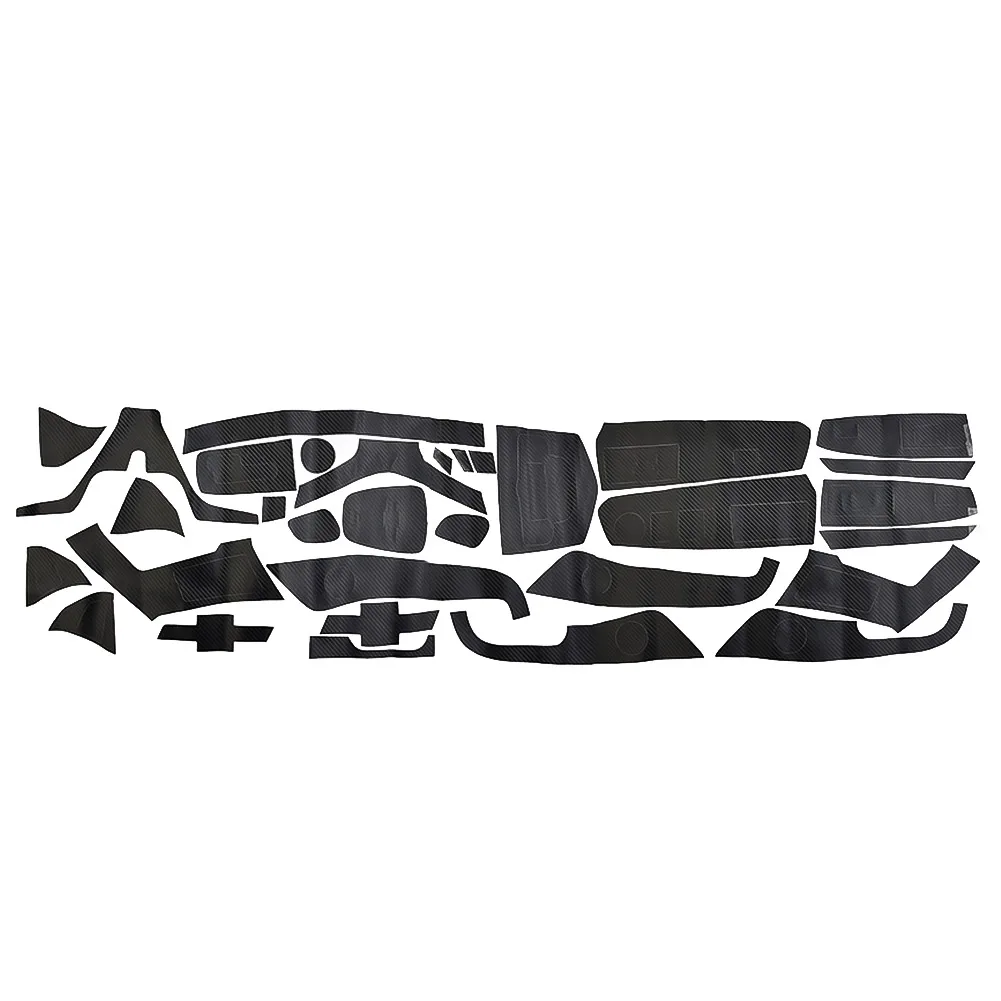 

28pcs Carbon Fiber Interior Cover Trim Stickers For Chevrolet For Cruze 2009-2015 Automotive Interior Accessories