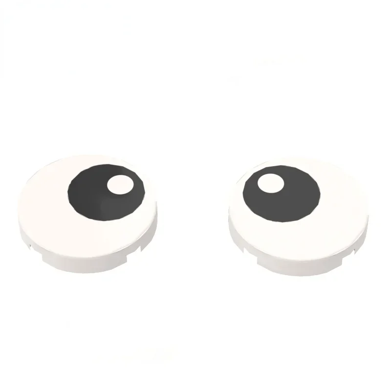 10 шт., детали MOC 14769 pr1003, рисунок с большими глазами, 2x2, Совместимые Кирпичи, сборные строительные блоки, детские конструкторы, игрушка-пазл, подарок