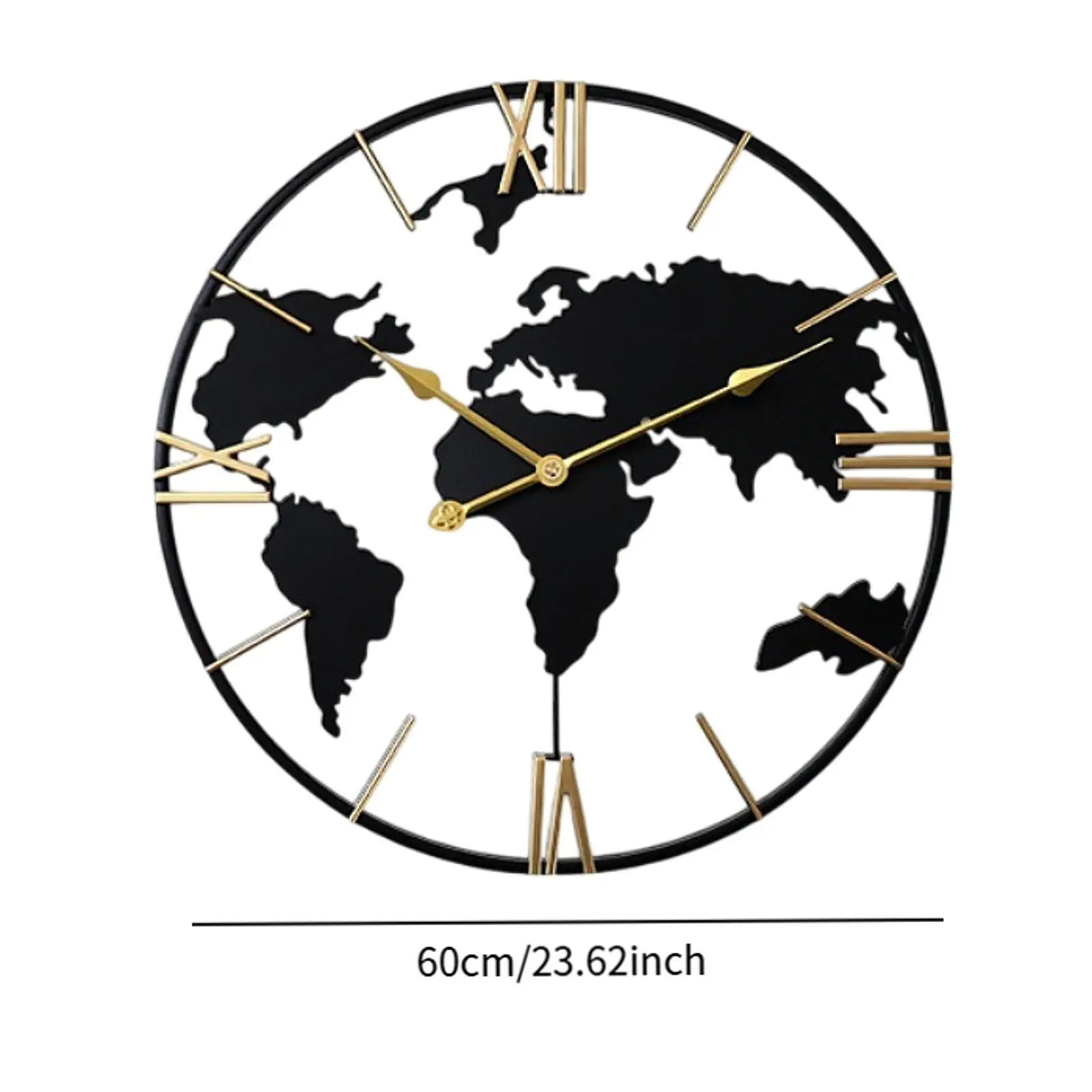 Wall Clock Home Decor Easy to Read Versatile Reliable Round Quiet Movement Analog Clock for Bar Kitchen Hotel Office Bathroom