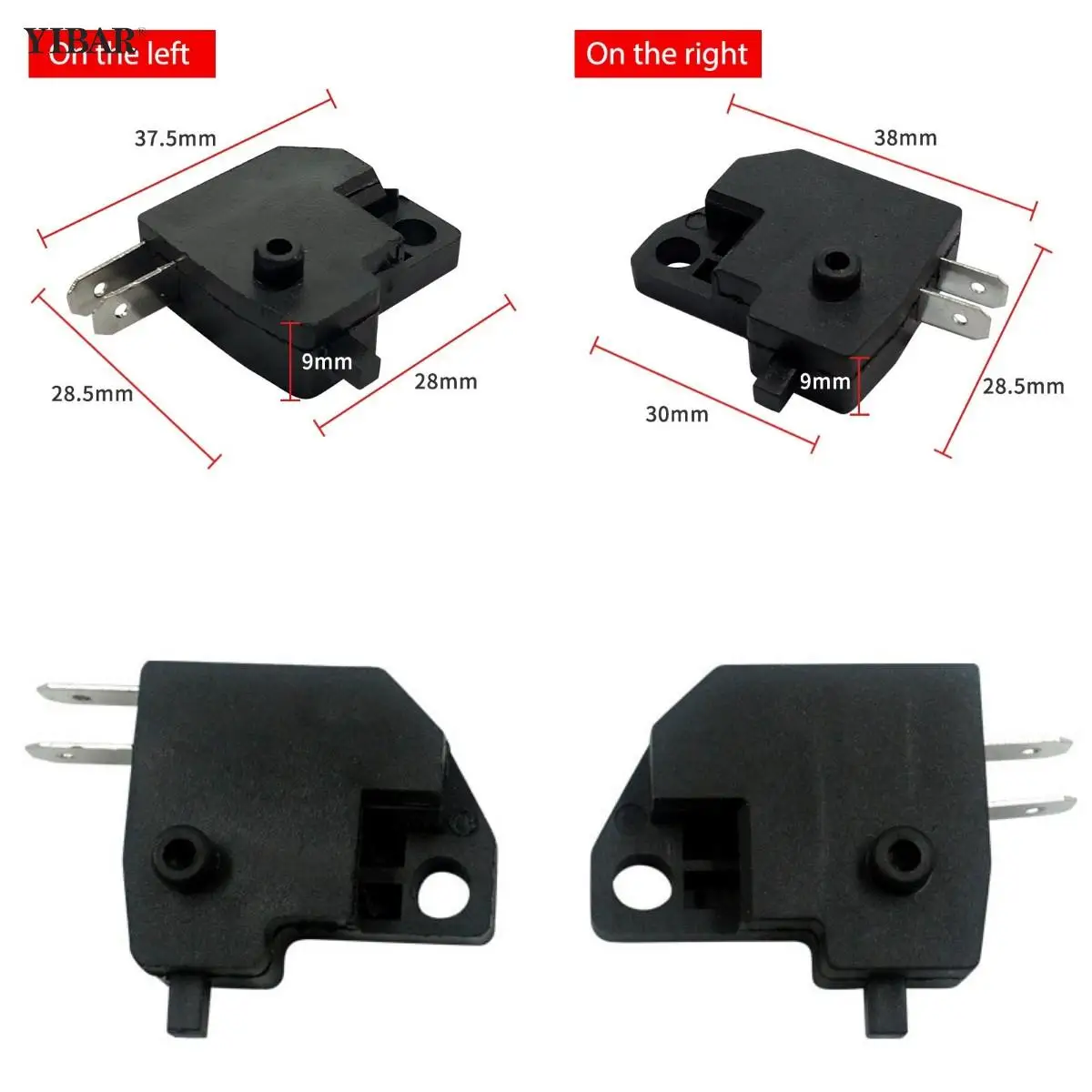 

2pcs Universal Replacement Brake left Light Switch Front Right Hand Brake Lever Stop Light Switch For Pit Bike ATV