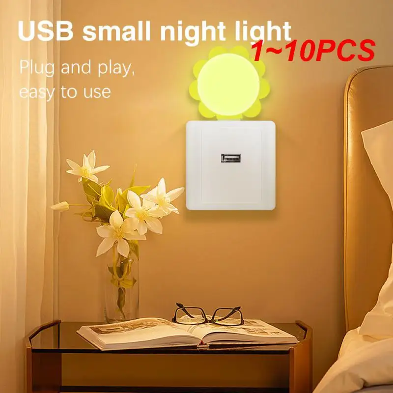 

1~10PCS Touch Night Light Portable Saving Space Dimming Intelligent Voice Control Soft Light Eyes Protection