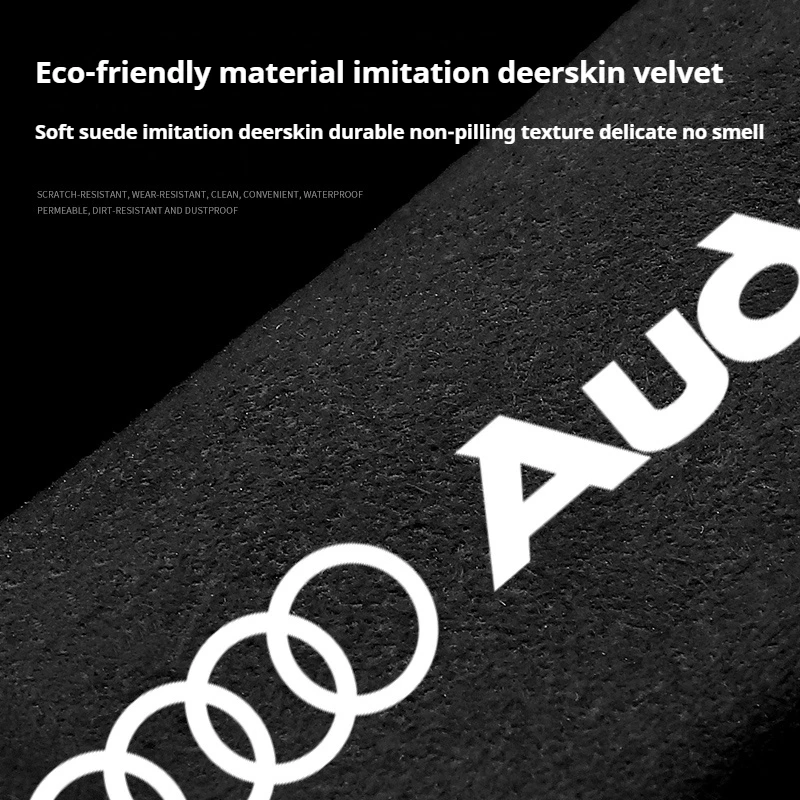 Car roof handle protective cover fur upholstered gloves For Audi A3 Q5 Q3 Q4 A4 B8 B7 A6 C7 A5 A7 A8 RS3 RS4 RS5 RS6 Auto parts
