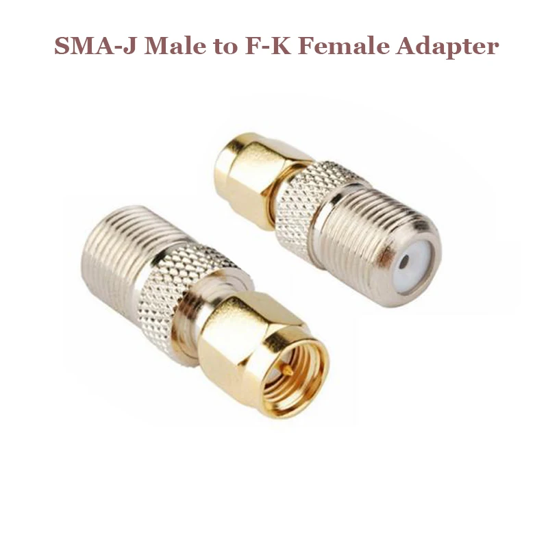 SMA-J Male - F-K Female 어댑터 DVB-TV/위성 안테나용 RF 동축 커넥터