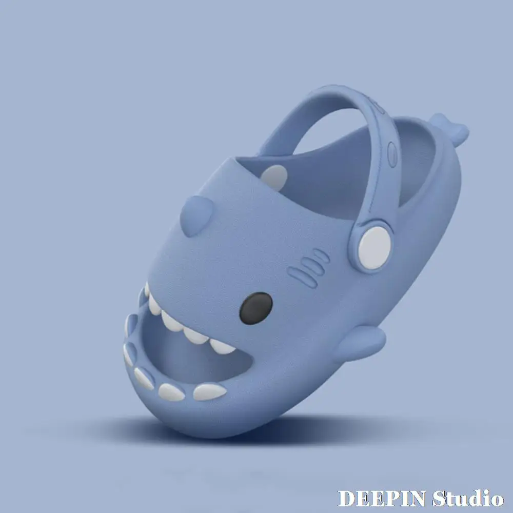 

2024 Summer New Children Cute Shark Slippers Boys&Girls Bathroom Non -Slip Slippers Soft Bottom Slippers Kids Deodorant Slippers