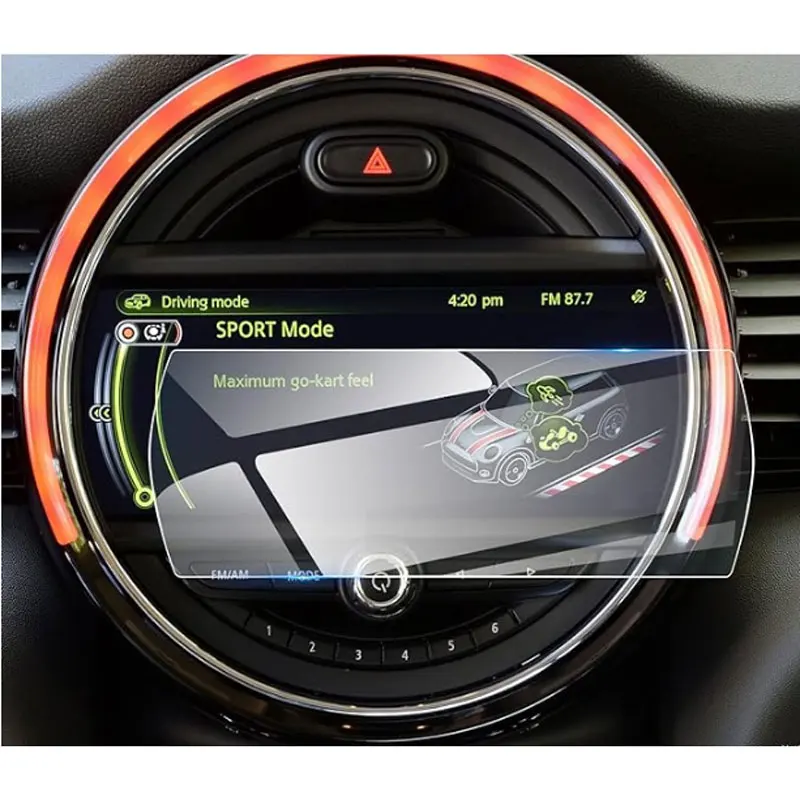 

for Mini Cooper F55 F56 F57 F60 8.8 Inch Car GPS Navigation Instrument Panel Protective Film Tempered Glass Screen Protector