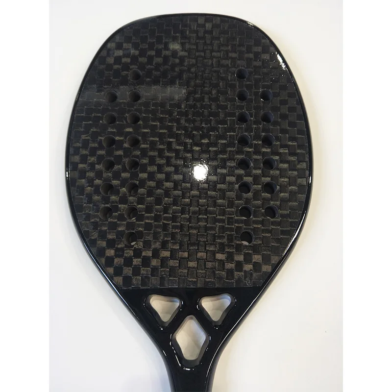 Beach tennis racket carbon EVA foam core lightweight tennis racket simple multiple colors carbon fiber beach 12K