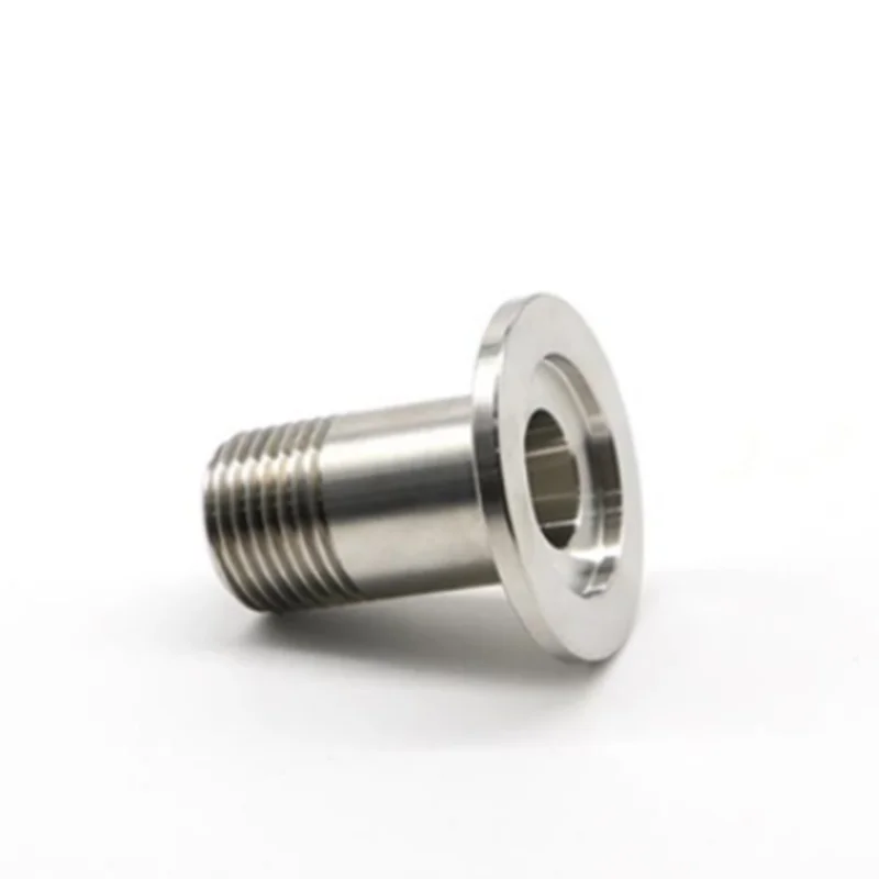 

1PC 304 Stainless Steel Vacuum Male Thread Round Button Flange Adapter KF16 Flange Size to 1/2"1/4" 3/8" BSP Male Thread