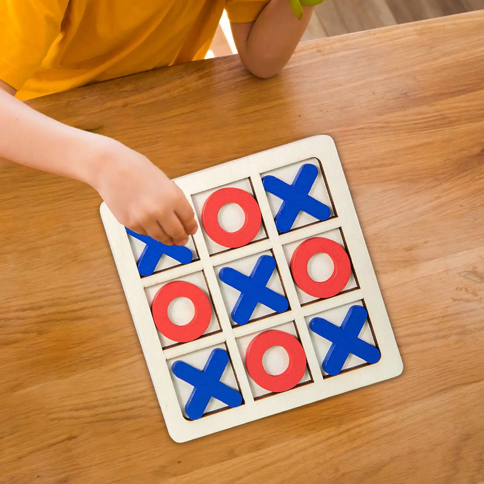 Wooden Tic TAC Toe for Kids Adults Traditional Travel Games Educational Toys