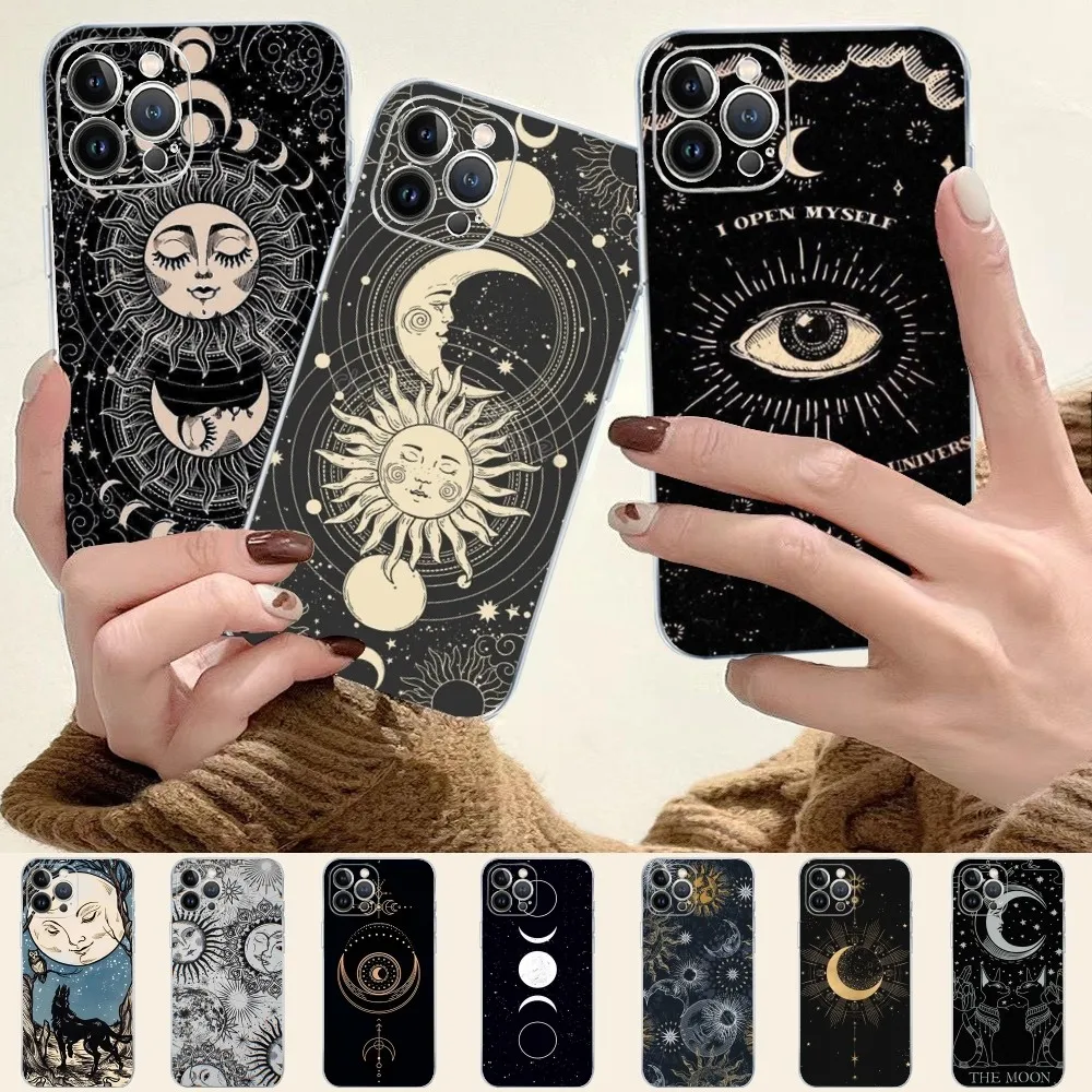 

Witches Moon Tarot Mystery Phone Case For iPhone 14 11 12 13 Mini Pro XS Max Cover 6 7 8 Plus X XR SE 2020 Funda Shell