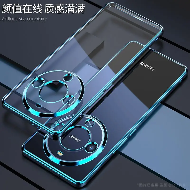 Elegant Transparent Electroplated Shockproof TPU Case with Fudan Bumper