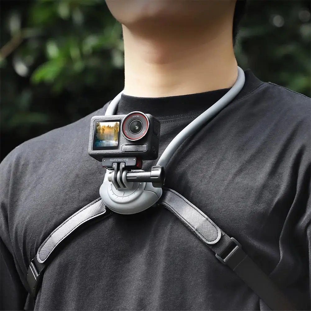 Magnetic Quick Release Adapter Base For DJI Osmo Action 5 Pro Stable Installation Foldable Quick-release Two Claw Mount