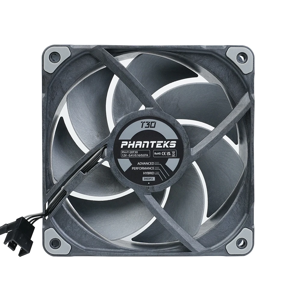 Phanteks T30 Industrial Grau o 12cm Pwm Água Ventilador de Refrigeração de ar Dupla Vapo Rolamento 120x120x30 mm Poderoso Mestre Refrigerador de Alta Pressã - Imagem 5