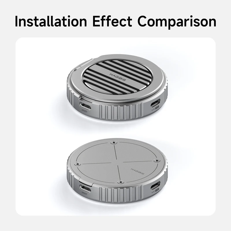 Heatsink Accessories Hagibis Heatsink Heat Dissipation Fins Cover Desktop Stand Magsafe Double Sided Magnetic Only Accessories for MC100/MC100 Pro