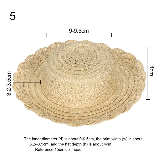 Sizes Handmade Doll Lace Hat for 1/81/61/41/3 Doll Doll House Ornament  Straw Hat Hand Weaved Hats Doll Hat Accessories - AliExpress