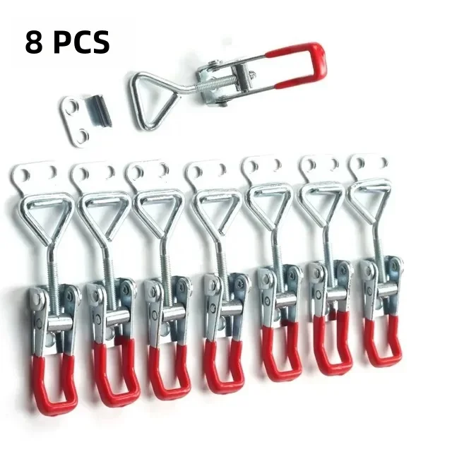 Gate Latch Post Bolt 2/4/8/10PCS Adjustable Toggle Latch Catch Quick Release Clamp Anti-Slip Push Pull Toggle Clamp Tools
