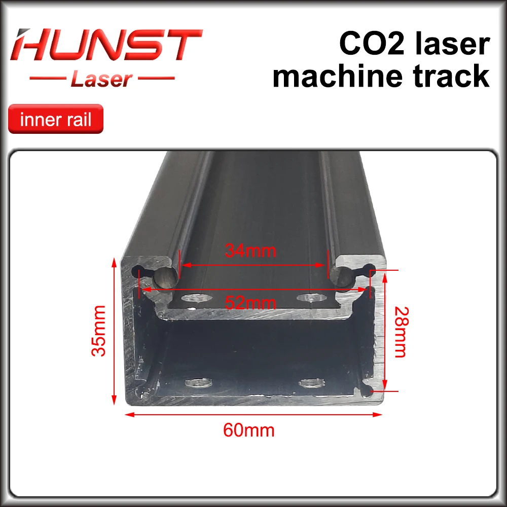 Hunst CO2 레이저 절단기 내부 가이드 레일 레이저 조각기 레이저 기계 예비 부품용 외부 슬라이드 레일