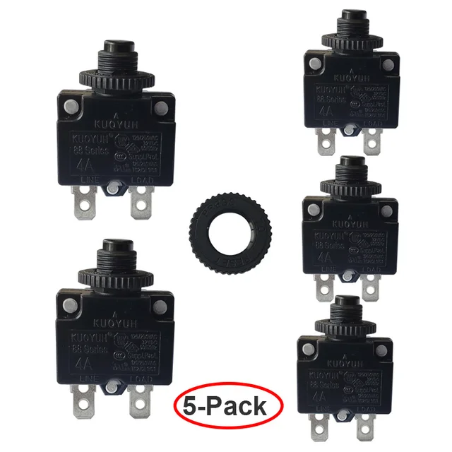 KUOYUH 88 series Press to Reset Circuit Breaker | Best Push Button Circuit  Breaker Supplier 1pc 88 series 3A Overload protector switch electronic starter mini