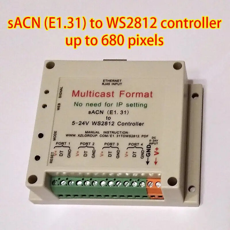 

Multicast sACN (E1.31) to WS2812/2811 Controller / Interface