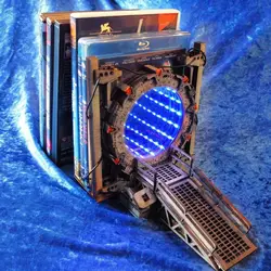 Portal criativo tempo e tempo túnel bookend galaxy portão bookend galaxy portão bookend