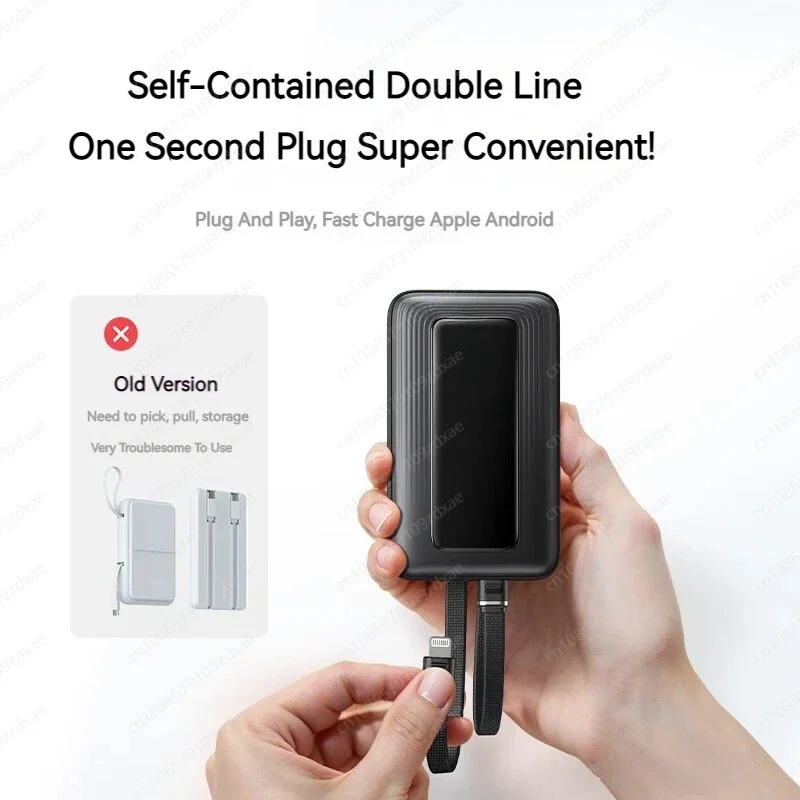 30W 10000mah 20000mAh power bank comes with dual line Type-c/L portable mobile power PD fast charging A1680