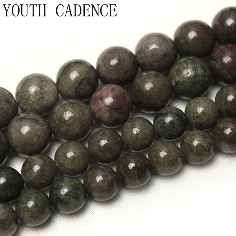 

Natural Multi Strawberry Quartz Crystals Stone Loose Round Spacer Beads 15" Strand 6/8/10MM Pick Size For Jewelry Making DIY