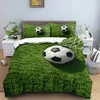 Football Bedding Set 3D Soccer Child Duvet Cover Single Double Sports Boy Home Textile Comforter Nordic Covers For Bed King Full 3